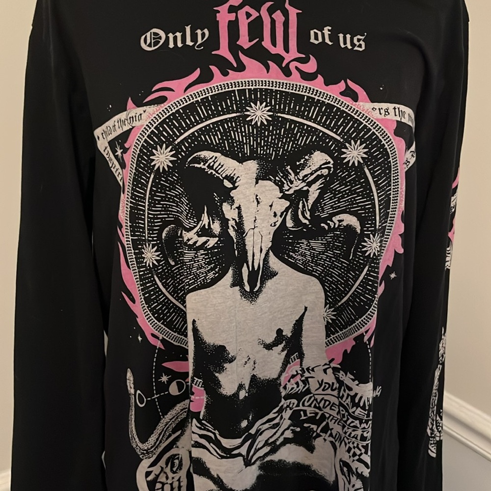 Killstar Black Graphic Long Sleeve Top - Picture 2 of 6